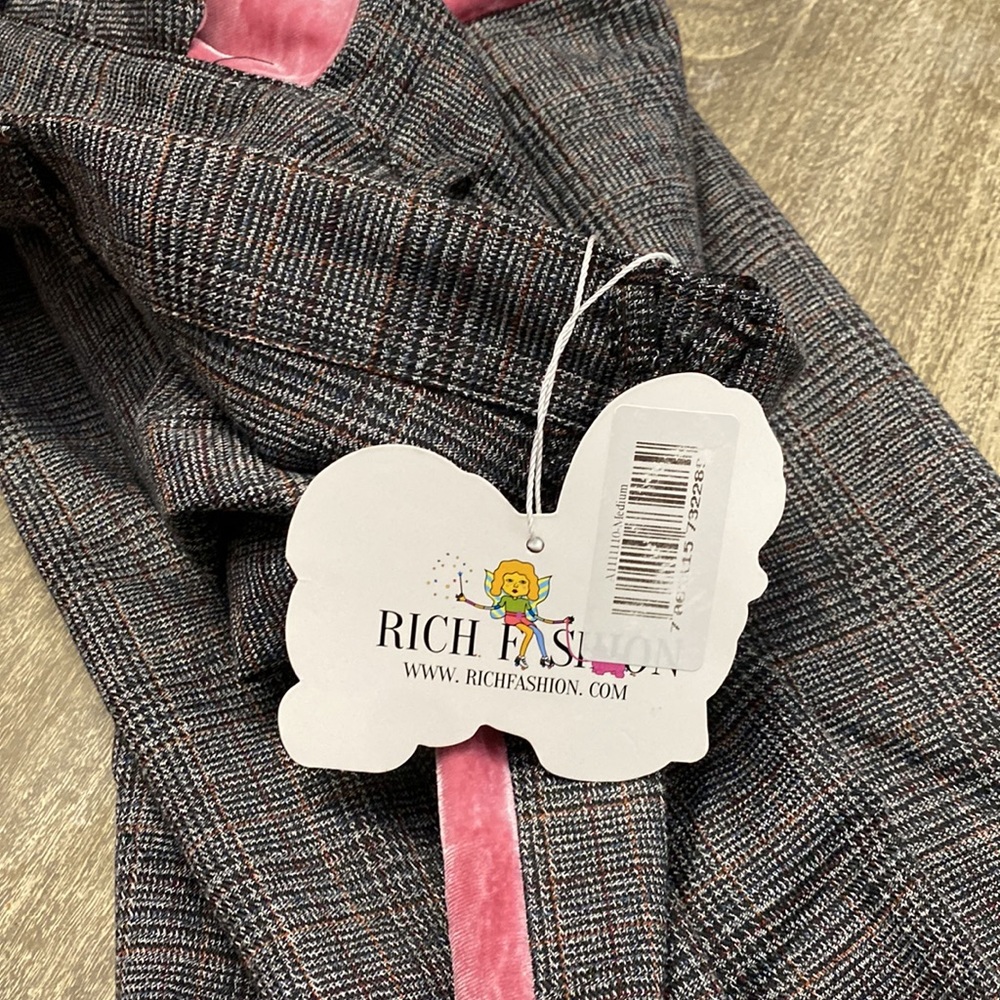 Stylish Gray and Pink Women's Pantsuit - Picture 14 of 14